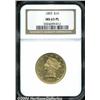 Image 1 : 1893 $10 MS63 Prooflike NGC. A flashy and