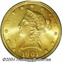1901 $10 MS65 PCGS. A pristine example that