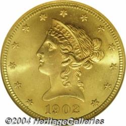 1902-S $10 MS66 NGC. A superior type coin and
