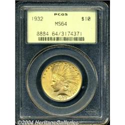 1932 $10 MS64 PCGS. Quite clean for the grade