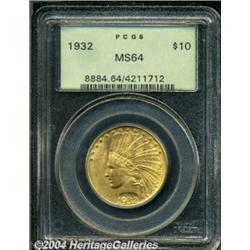 1932 $10 MS64 PCGS. Well struck and fully