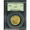 Image 1 : 1932 $10 MS64 PCGS. Well struck and fully