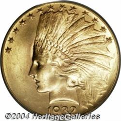 1932 $10 MS65 PCGS. Rich frosty luster