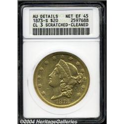 1873-S $20 Closed 3--Scratched,