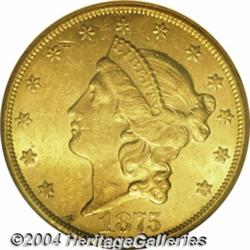 1875-CC $20 MS61 NGC. A little scuffy but