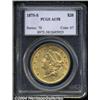 Image 1 : 1875-S $20 AU58 PCGS. Well struck with