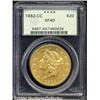 Image 1 : 1882-CC $20 XF40 PCGS. Variety 2-B. An
