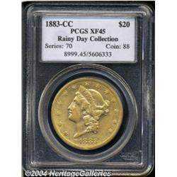 1883-CC $20 XF45 PCGS. Ex: Rainy Day