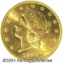 1883-S $20 MS63 PCGS. While modest numbers of