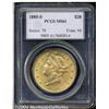 Image 1 : 1885-S $20 MS61 PCGS. A colorful example of