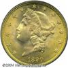 Image 1 : 1890 $20 MS64 PCGS. This shimmering Double