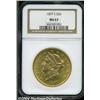 Image 1 : 1897-S $20 MS63 NGC. Lightly and attractively