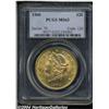 Image 1 : 1900 $20 MS63 PCGS. Copper-gold color with