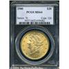 Image 1 : 1900 $20 MS64 PCGS. A lustrous and exquisitely