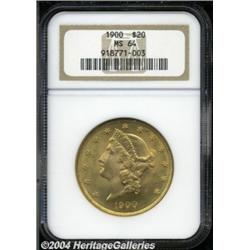 1900 $20 MS64 NGC. Both sides of this