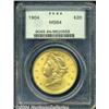 Image 1 : 1904 $20 MS64 PCGS. Fully struck with rich,
