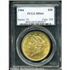 Image 1 : 1904 $20 MS64 PCGS. Lovely peach and