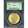 Image 1 : 1904 $20 MS64 PCGS. Fully lustrous with great
