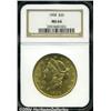 Image 1 : 1904 $20 MS64 NGC. Highly lustrous and well