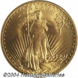 1907 $20 Arabic Numerals MS66 PCGS. The first