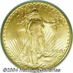 1908 $20 No Motto, Wells Fargo MS66 PCGS. A