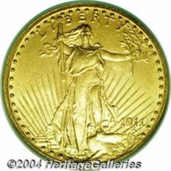 1911 $20 MS64 PCGS. A long overlooked P-mint