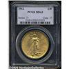Image 1 : 1912 $20 MS63 PCGS. Satiny luster with a good
