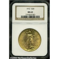 1912 $20 MS63 NGC. The modestly abraded