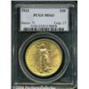 Image 1 : 1912 $20 MS63 PCGS. Well struck with bright