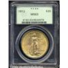Image 1 : 1912 $20 MS63 PCGS. Fully lustrous but,