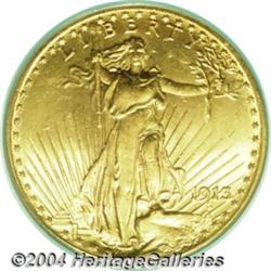 1913 $20 MS64 PCGS. The 1913 was produced to