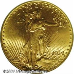 1914-D $20 MS65 PCGS. One of the more