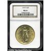Image 1 : 1915 $20 MS61 NGC. Potent luster, a good