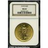 Image 1 : 1915-S $20 MS64 NGC. Smooth and orange-gold in