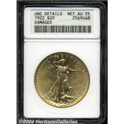 1922 $20--Damaged--ANACS. Unc Details, Net