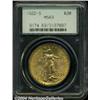 Image 1 : 1922-S $20 MS63 PCGS. Despite a few wispy