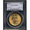Image 1 : 1923-D $20 MS65 PCGS. Outstanding color,