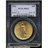 Image 1 : 1924 $20 MS63 PCGS. This solidly struck double