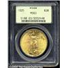 Image 1 : 1925 $20 MS63 PCGS. Frosty and blatantly