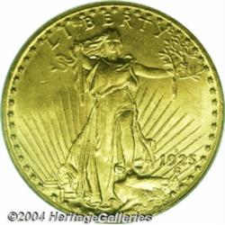 1925-S $20 MS63 PCGS. While most mintmarked