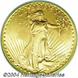 1926-S $20 MS63 PCGS. Deeply lustrous with