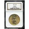 Image 1 : 1927 $20 MS66 NGC. An extremely bright and