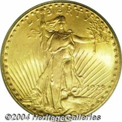 1928 $20 MS66 PCGS. A spectacular, nearly