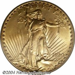 1930-S $20 MS63 PCGS. The 1930-S is the rarest