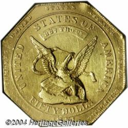 1851 $50 RE Humbert Fifty Dollar, 887 Thous.