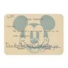 Image 2 : Walt Disney Studios "Penthouse Club" Membership Card.