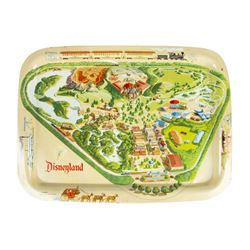 Disneyland Map Tin-Litho Tray.