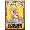 Image 3 : "Zeus - Olympian Supporter" Artwork & Prototype Box.