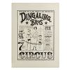 Image 1 : "Dingaling Bros Circus" Poster Artwork.