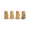 Image 3 : Set of 4 Tiki Salt & Pepper Shakers.